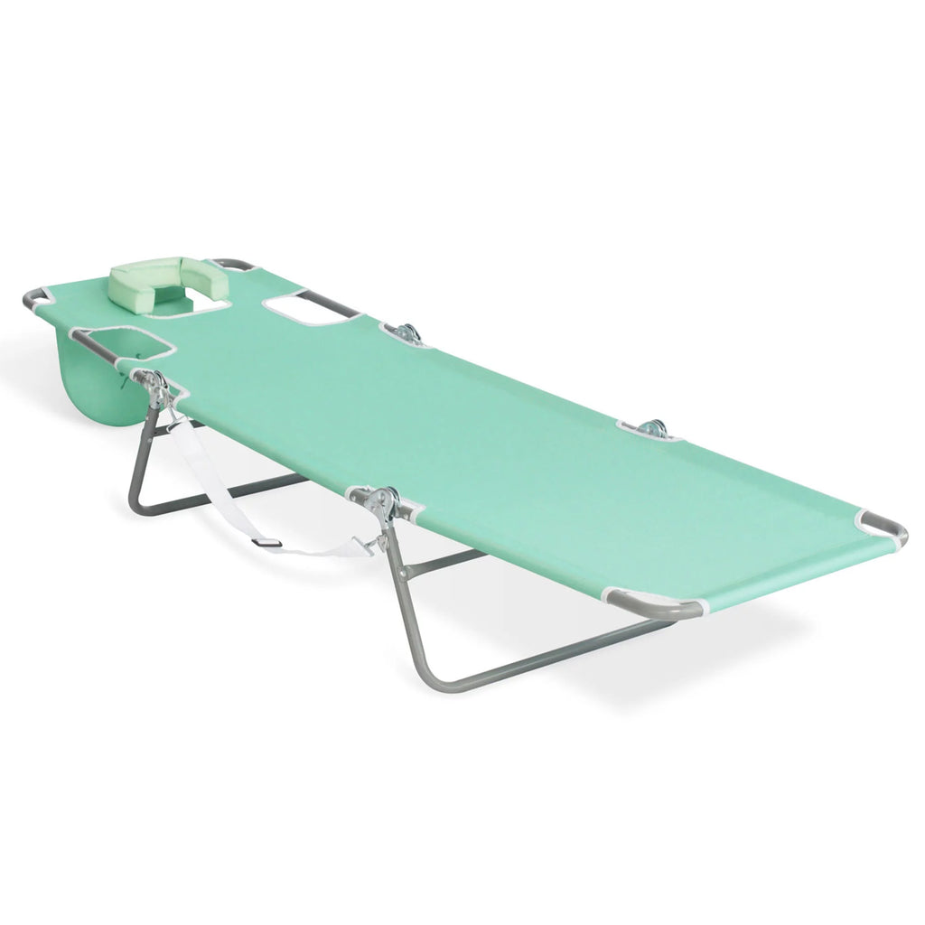 Poolside Reclining Chaise Lounge Chair, Teal D58869