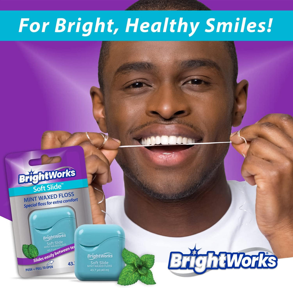Soft Slide Dental Floss for Tight Spaces, 43.7 Yards (Pack of 4) M1314