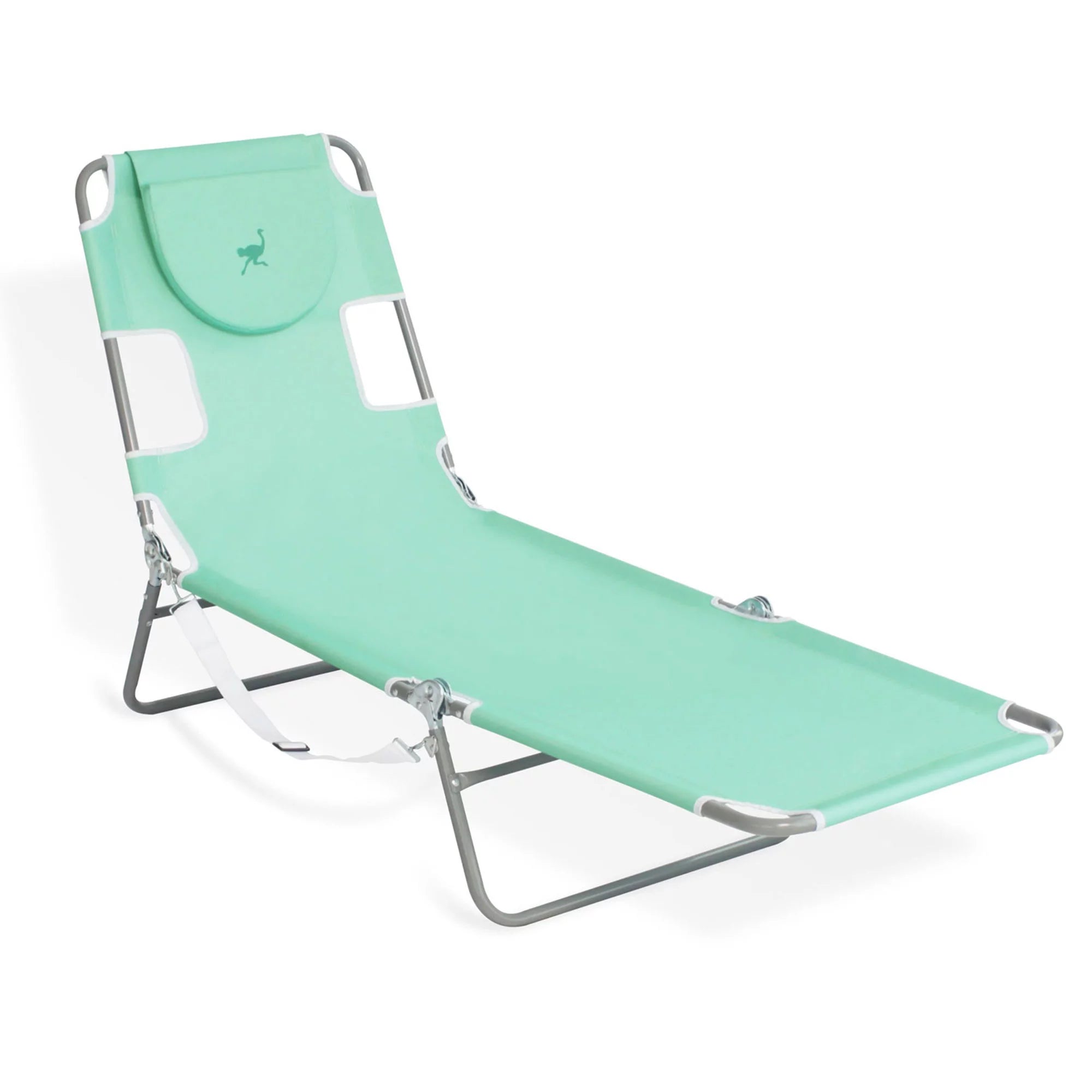 Poolside Reclining Chaise Lounge Chair, Teal D58869