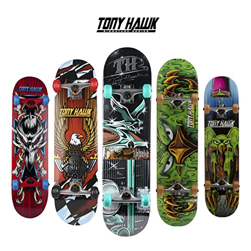 31" Skateboard with Pro Trucks, Full Grip Tape, 9-Ply Maple Deck Q86213