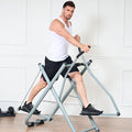 SogesPower Air Walk Trainer Elliptical Machine Glider, Elliptical Exercise Machine with Monitor for Home Gym, Low-Impact Design Elliptical Machine for Full Body Fitness Workout, Up to 330LBS