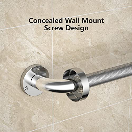 Anti Slip Shower Grab Bar, Chrome Finish Stainless Steel Bath Safety Rail N69954