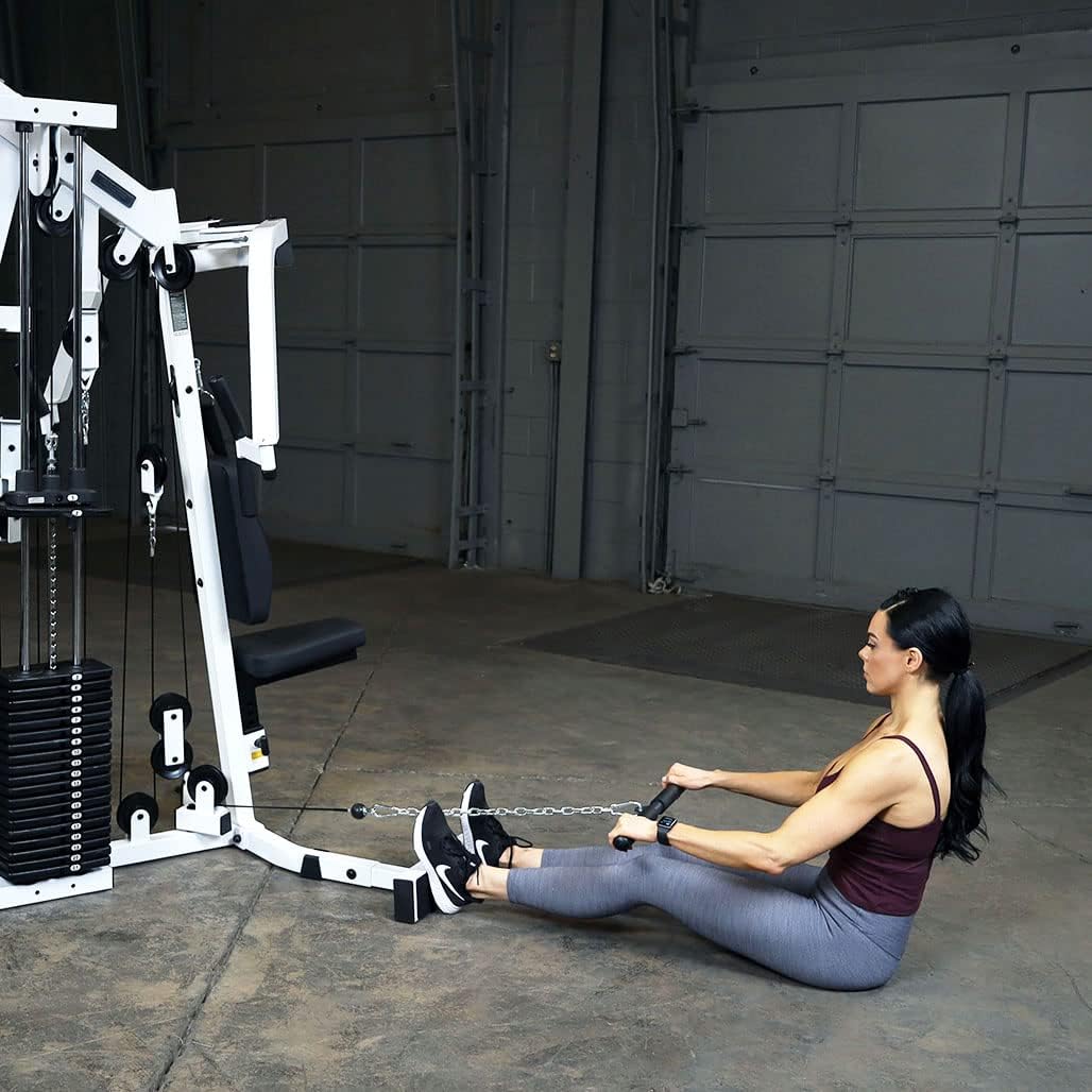 Multi-Station Home Gym Machine with 210lbs Weight Stack H619