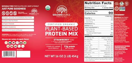 Plant Based Protein Powder with 22 Vitamins & Minerals, 15g Protein G5673