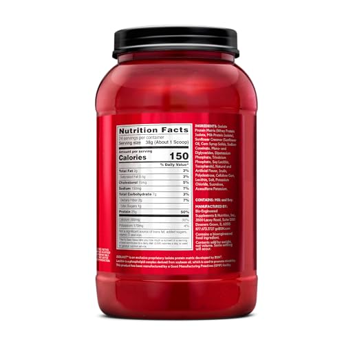 Strawberry Whey Protein Isolate Powder, 24 Servings O42594