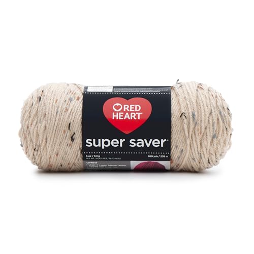 RED HEART Super Saver Yarn, Fleck-Buff
