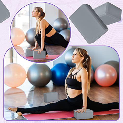 Yoga Blocks 9 x 6 x 4 Inch Eva Foam Non Slip for Pilates Stretching R16078