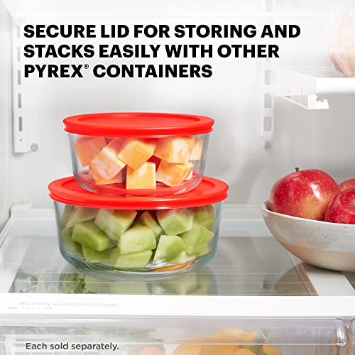 Glass Food Storage Container with BPA-Free Lids, 3 Cup A271
