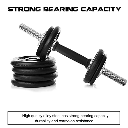 Threaded Dumbbell Handles 1 Inch Pair for Weight Plates O506945