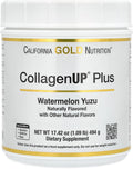 California Gold Nutrition CollagenUp Plus, Hydrolyzed Marine Collagen Peptides with Fiber and Essential Amino Acids, Watermelon Yuzu, 1.09 lb (494 g)