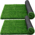 2 Pcs Artificial Grass, 52" x 26" x 1.57" Dog Pee Pads, Large Dog Potty Training Rug, Dog Grass Mat with Drainage Holes, Pet Turf Indoor Outdoor Fake Grass Doormat Decor, Easy to Clean