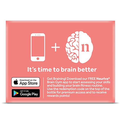 Brain Supplement for Memory, Focus and Concentration, Caffeine Free, 30ct Capsules H86972