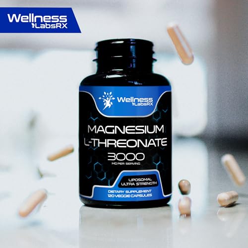 Magnesium L-Threonate Supplement Capsules, 3000mg, 120 Count G197075