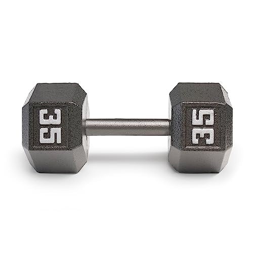 Cast Iron Hex Dumbbells, 3 to 100 lb, Sold Individually Y407051