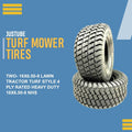 Two- 16x6.50-8 Lawn Tractor Turf Style 4 Ply Rated Heavy Duty 16x6.50-8 Nhs, 4 Ply Rated Heavy-Duty Design for Superior Performance on Grass Surfaces, Compatible with 16x6.50-8 Nhs
