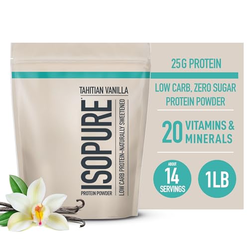 Whey Protein Isolate Powder, Chocolate, 25g Protein, Low Carb, 14 Servings Q9518