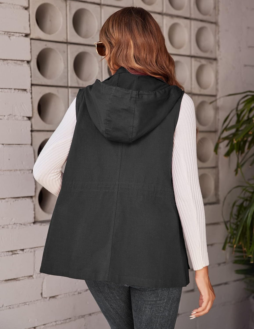 Women's Lightweight Sleeveless Military Anorak Vest O6020