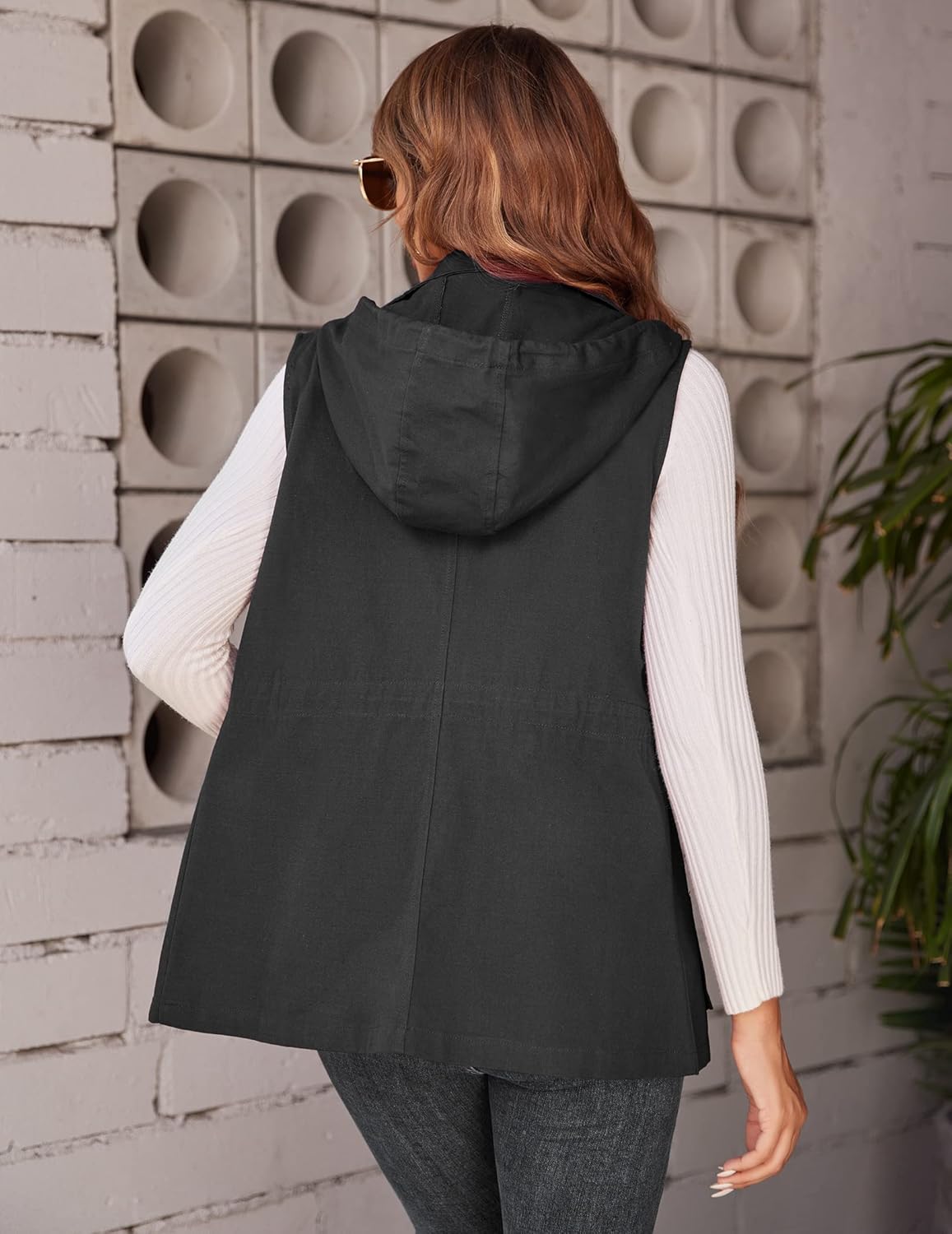 Women's Lightweight Sleeveless Military Anorak Vest O6020
