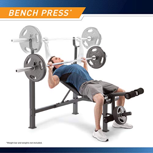 Olympic Weight Bench with Preacher Curl Pad and Leg Developer R7323