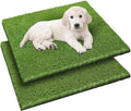 2 Pack 26"x30" Dog Grass Pee Pads, Reusable Artificial Grass Turf Rug for Puppy & Cats, Washable Fake Grass Mat Dog Pee Pad Replacement Outdoor Indoor Potty Training Pads with Drainage Holes