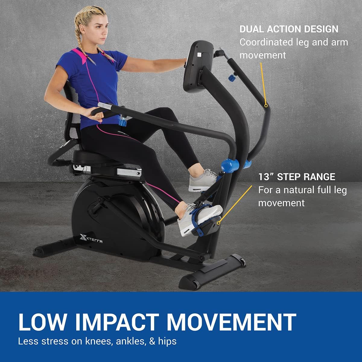 Seated Stepper with Resistance Bands B4807