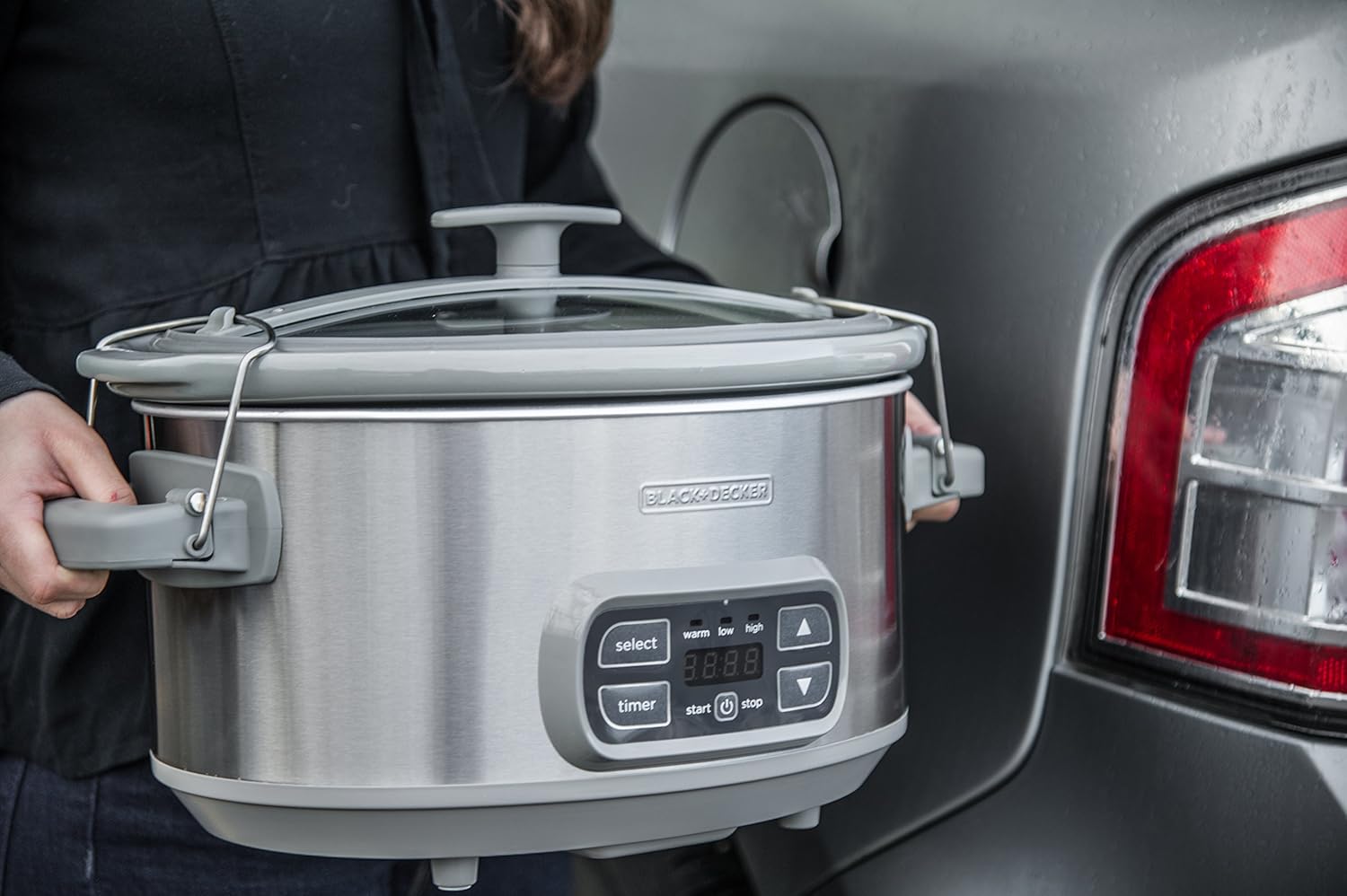7-Qt Locking Lid Digital Slow Cooker A8263