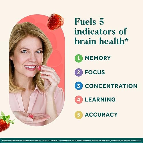 Caffeine-Free Brain Supplement Gummies for Memory & Focus P404
