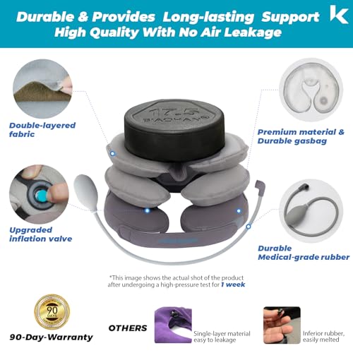 Inflatable Neck Traction Device for Pain Relief, Adjustable for Home Use J200876