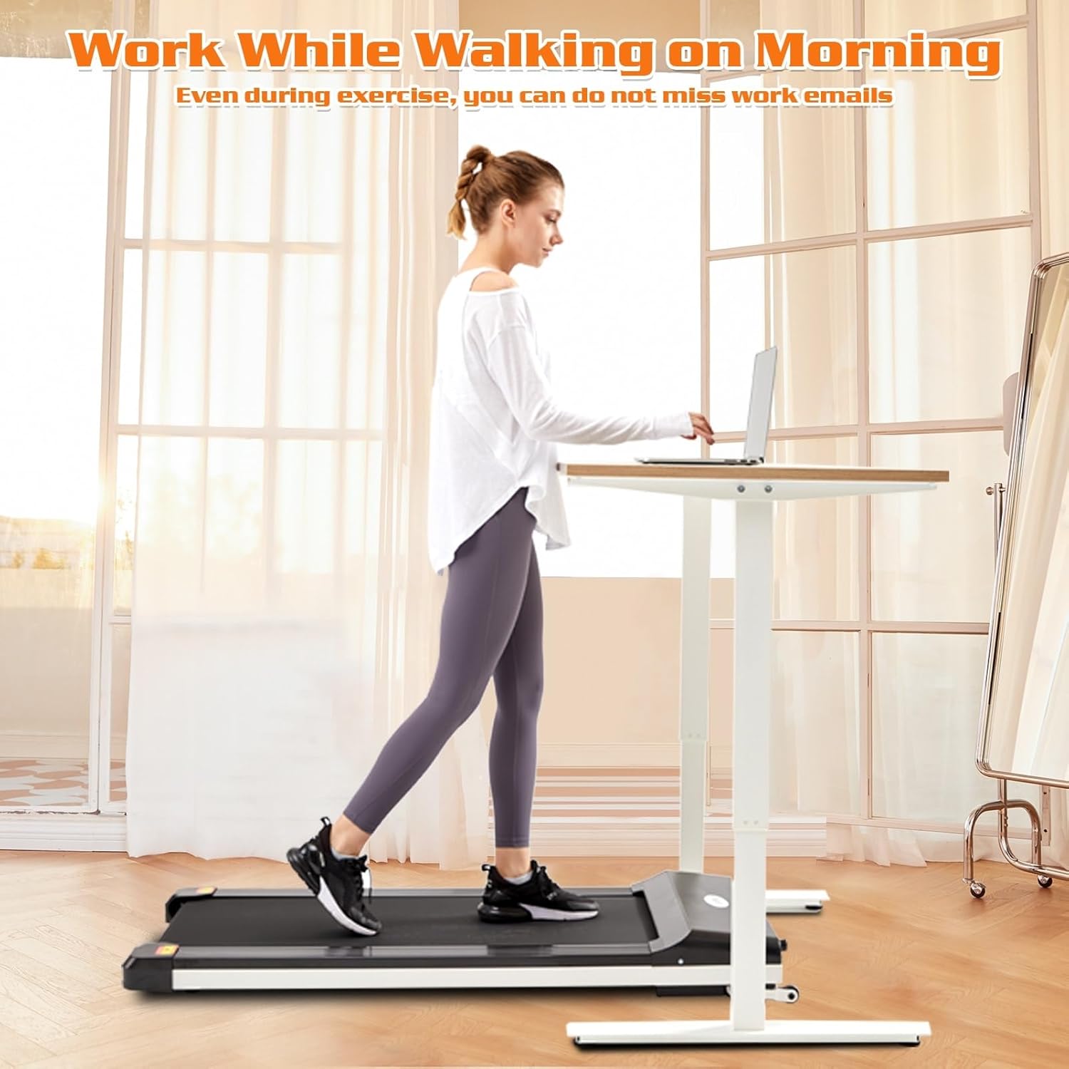 Portable Treadmill for Home Office with Remote Control R950834