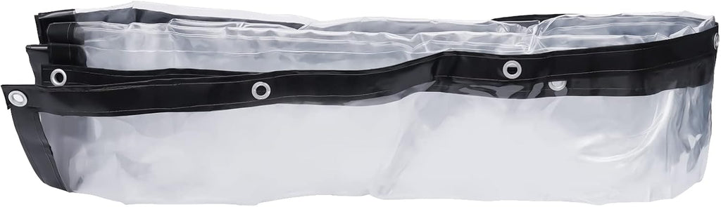 8×20FT Clear PVC Tarp Curtain Waterproof Patio Enclosure J408