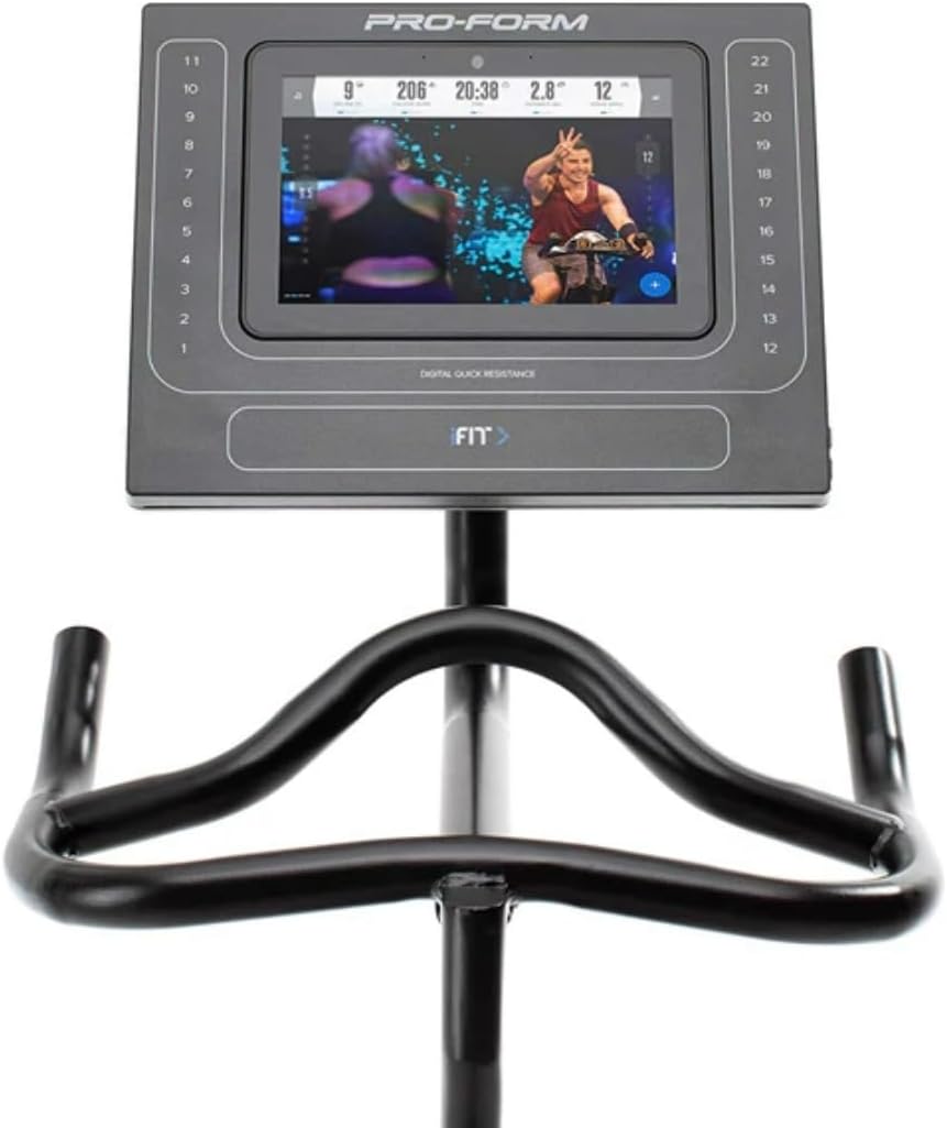 Studio Spin Bike with 10" HD Touchscreen and 22 Resistance Levels U3294