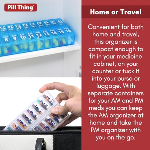 AM & PM 31-Day Pill Organizer Set for One Month D17718