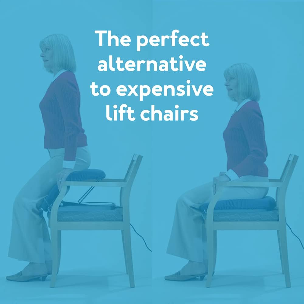 Portable Electric Lifting Seat, Supports Up to 300 Pounds, Navy Blue G805407