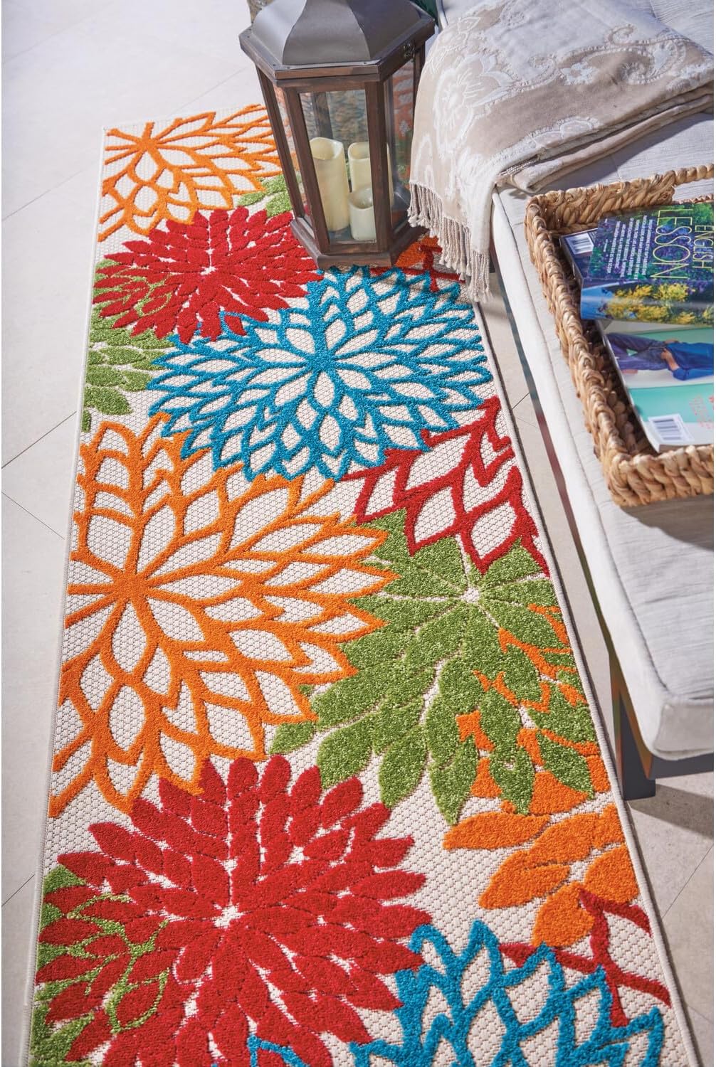 Green 2'3'' x 8' Indoor/Outdoor Area Rug R473162