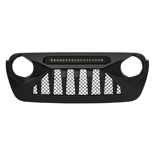 Front Grille with Mesh for Jeep Wrangler JL and Gladiator JT 2018-2023 Q896