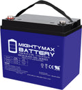 Mighty Max Battery 12V 35AH Gel Replacement Battery for Deep Cycle Solar 33Ah, 34Ah, 36Ah