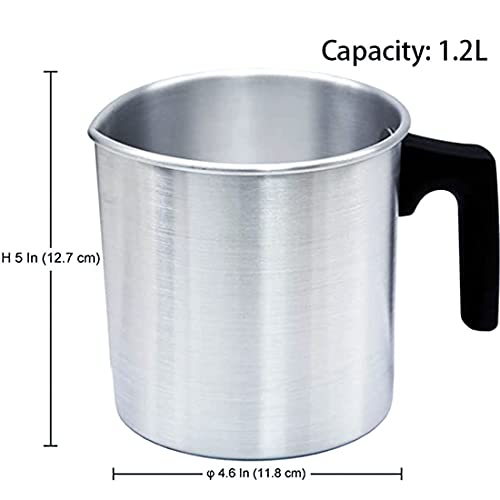 Candle Wax Melting Pot, 1.2L, Aluminum Pouring Pot F56331