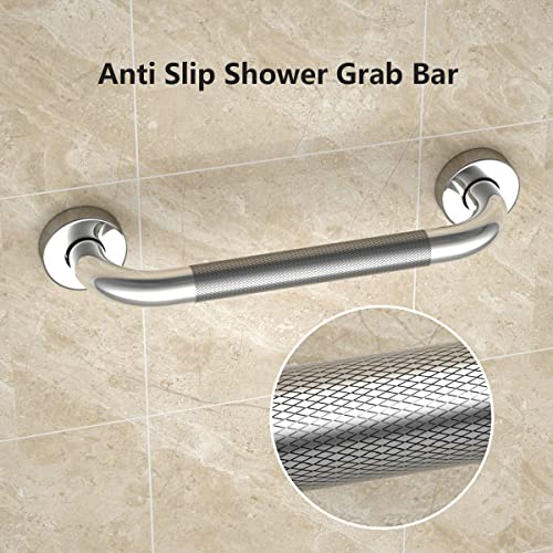Anti Slip Shower Grab Bar, Chrome Finish Stainless Steel Bath Safety Rail N69954