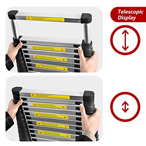 Telescoping Ladder Heavy Duty Aluminum 12.5 FT B8254