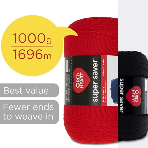 Cherry Super Saver Jumbo Yarn, 1 Pack, 2232 Foot G833