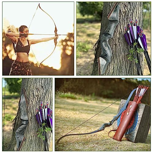 Takedown Recurve Bow 60" for Adults, Outdoor Practice & Hunting D58663