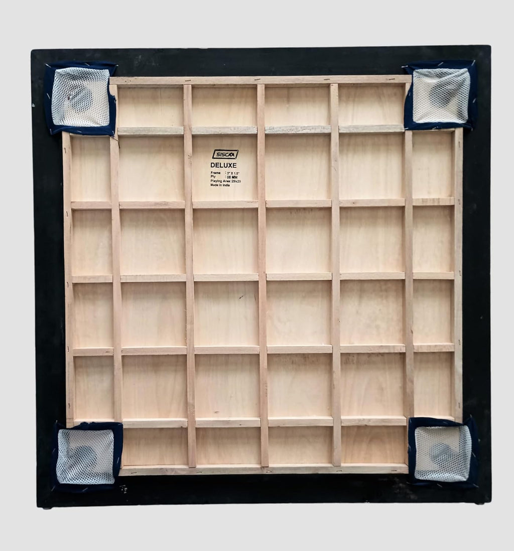 Deluxe Full Size Carrom Board with Striker and Coins I31798