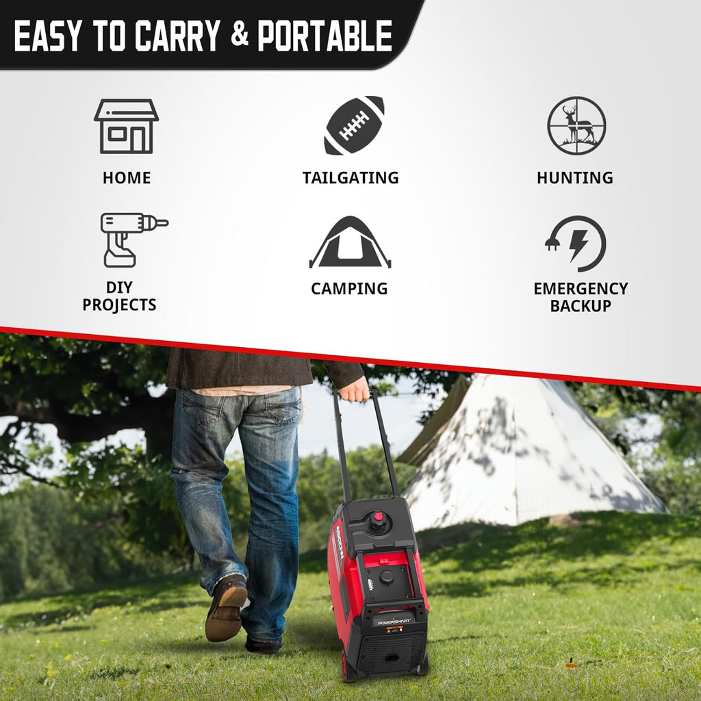 4500-Watt Portable Inverter Generator with CO Sensor, Electric Start B6920