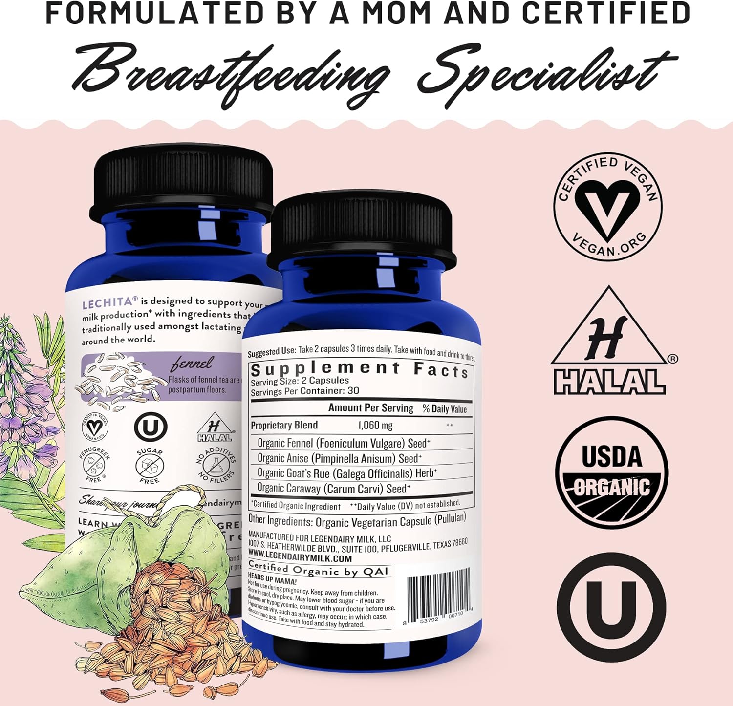 Sunflower Lecithin Breastfeeding Supplement for Milk Supply and Clogged Ducts F783
