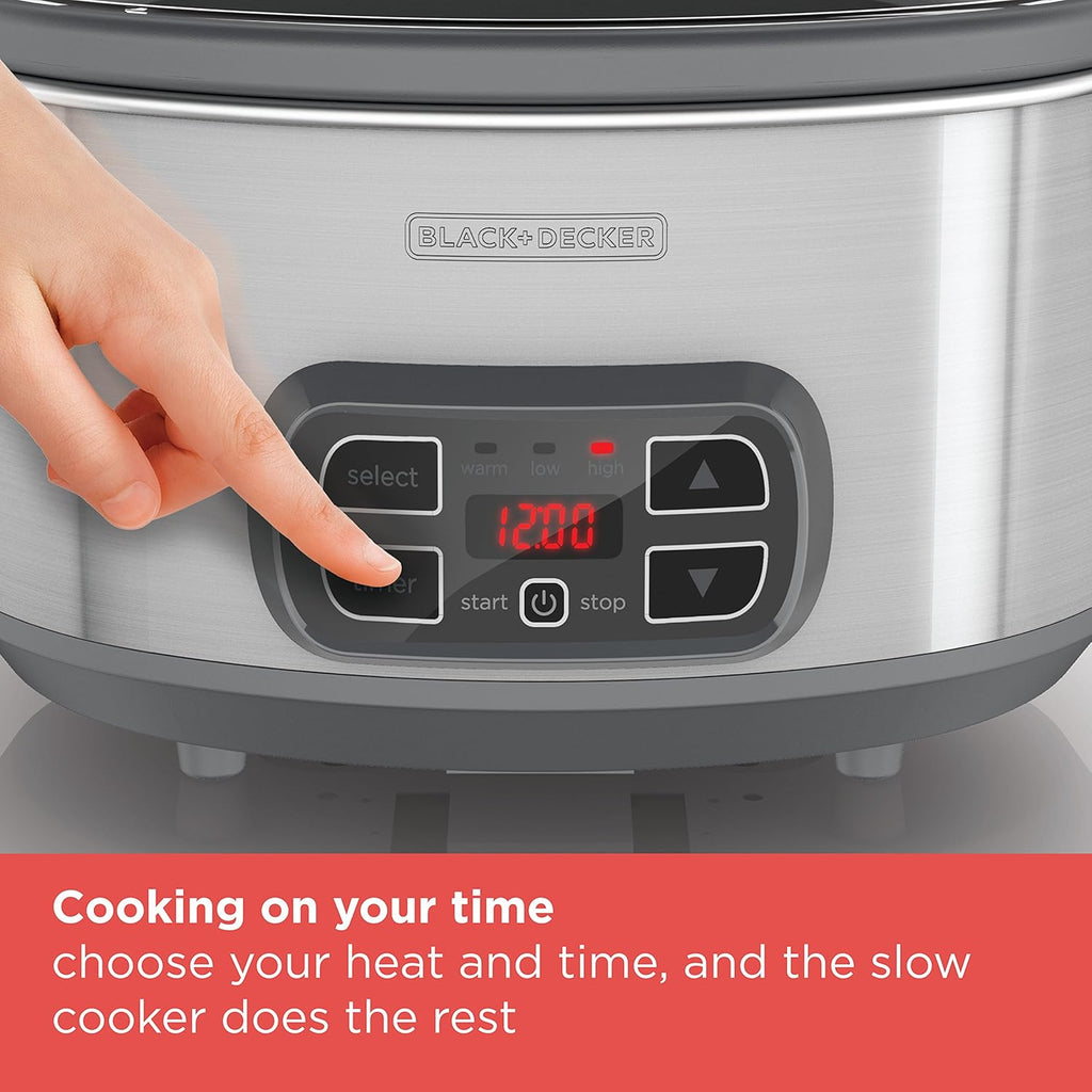 7-Qt Locking Lid Digital Slow Cooker A8263