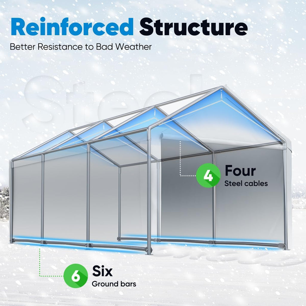 Heavy Duty Carport Car Canopy Galvanized Car Shelter Boat Shelter G134