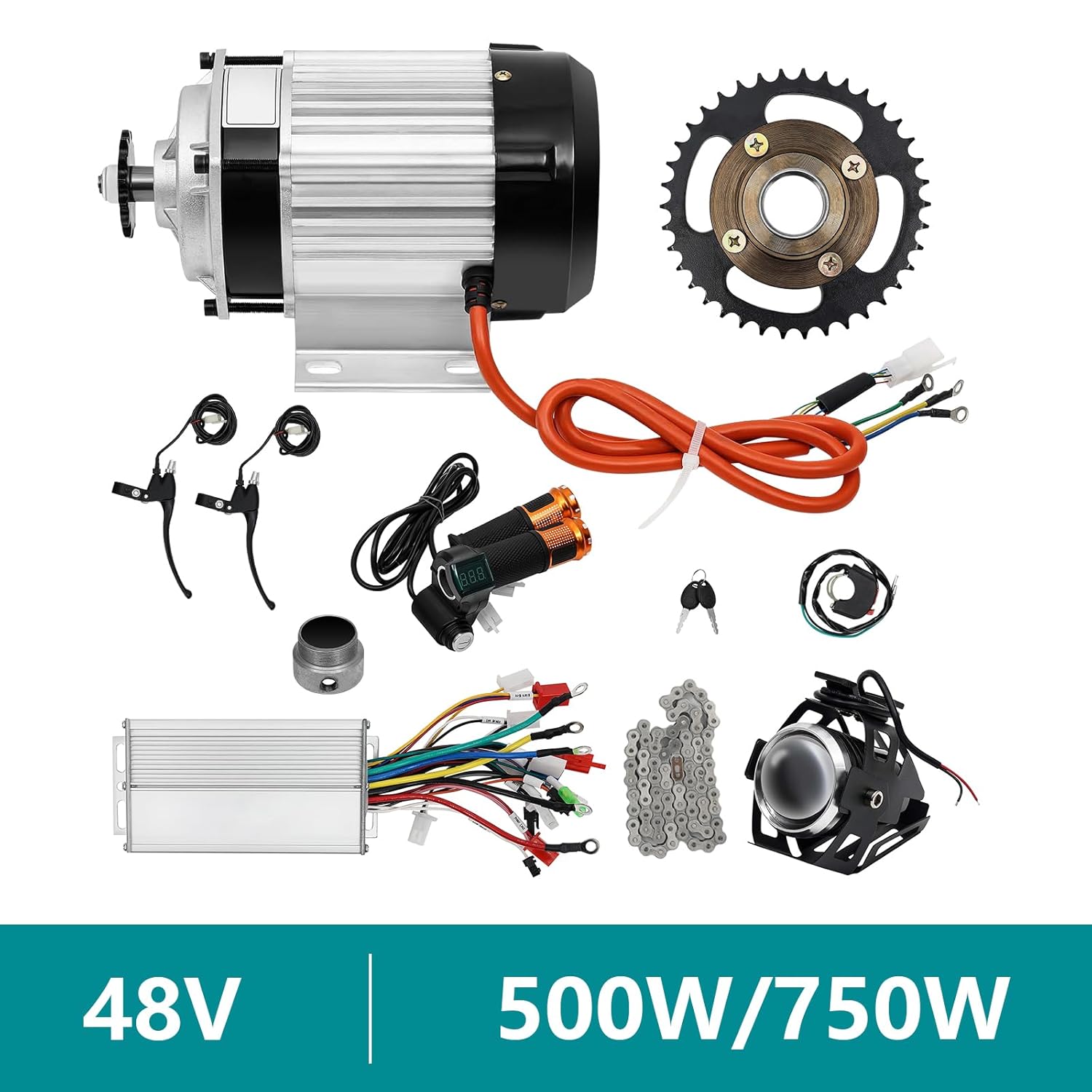 Electric Brushless Motor Kit 48V 750W for Tricycle, Scooter, E-Bike M888667