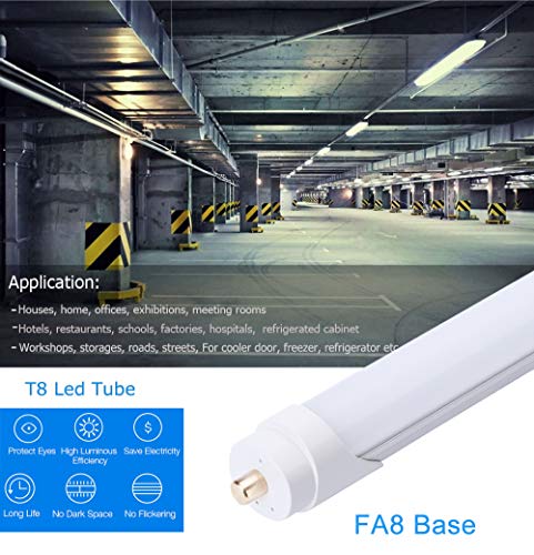 T8 8ft LED Tube 45W 5000K 4500LM Frosted Lens Cover 25-Pack I735822