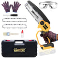 Cordless Mini Chainsaw for DEWALT 20V Max Battery, Handheld Electric Chainsaw for Wood Cutting, Pruning Chain Saw 6 inch with Security Lock, Tree Branches with Brushless Motor (Battery Not Included)