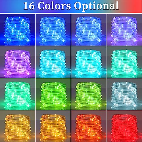 Solar Rope Lights 66ft Outdoor Waterproof Garden Decor X4891